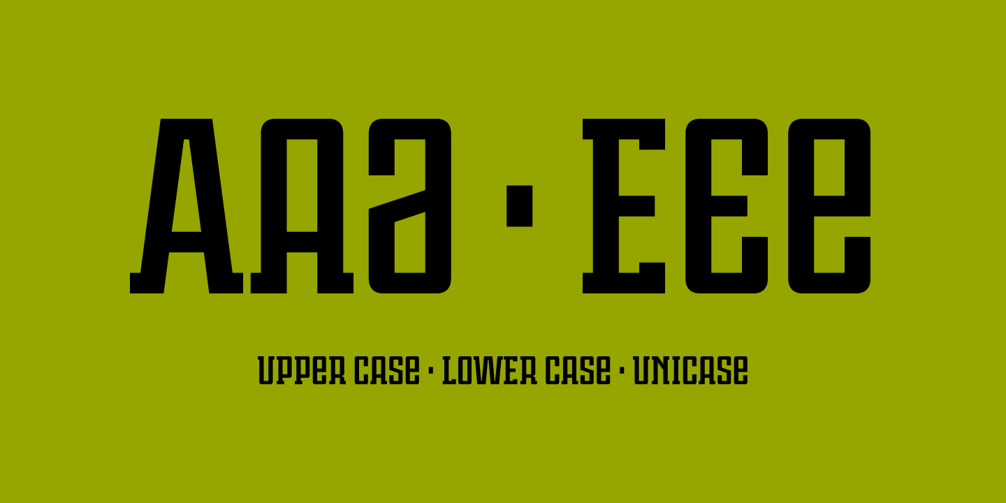 Violenta Slab Solid Unicase Font preview